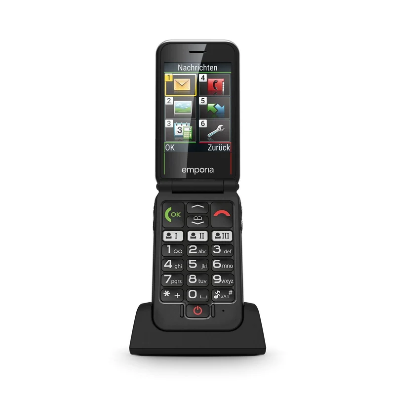 Emporia emporiaJOY-LTE 7,11 cm (2.8) 115 g Schwarz Seniorentelefon