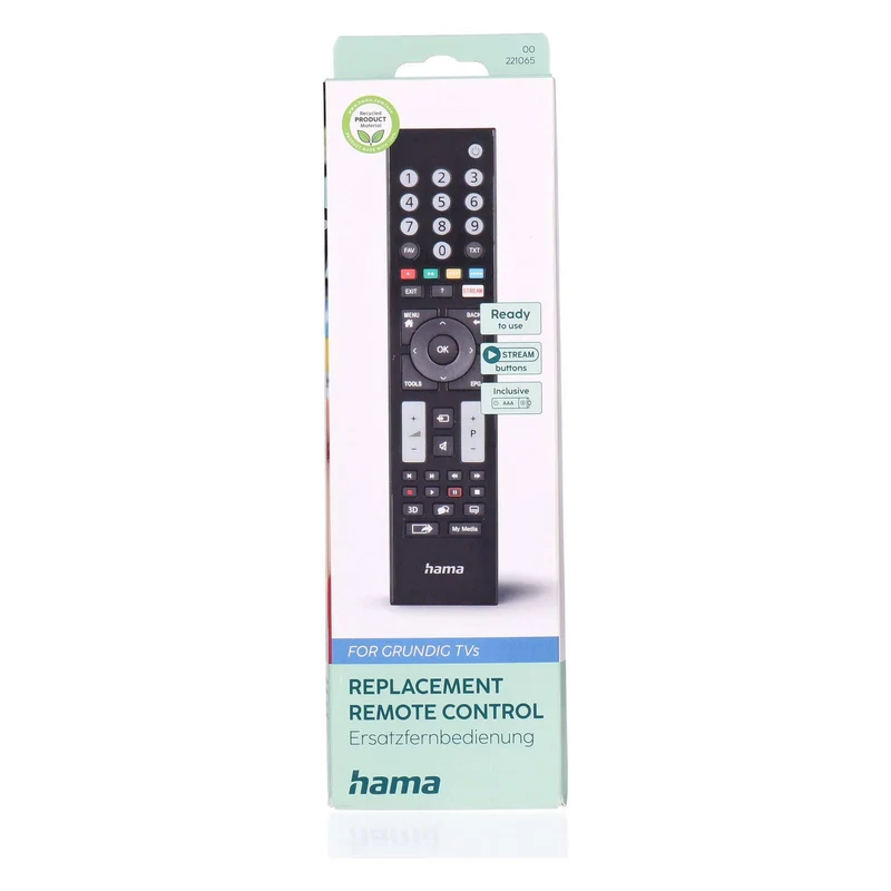 Hama 00221065 Fernbedienung IR Wireless TV Drucktasten