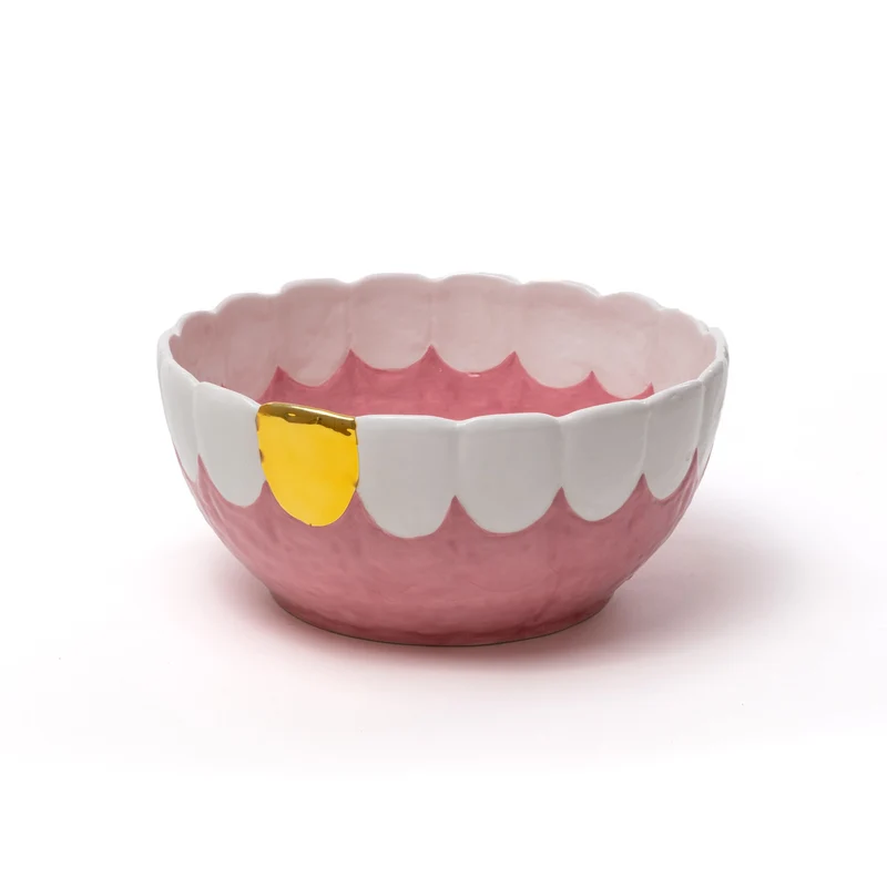 Seletti Blow Toothy Line Salad Bowl