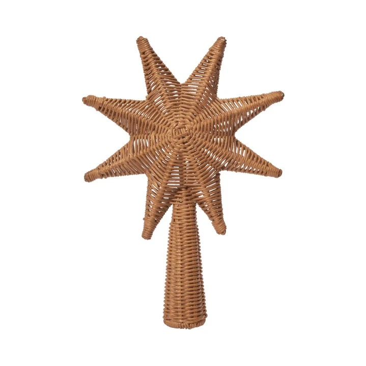 Ferm Living Rattan Christmas Tree Top Star