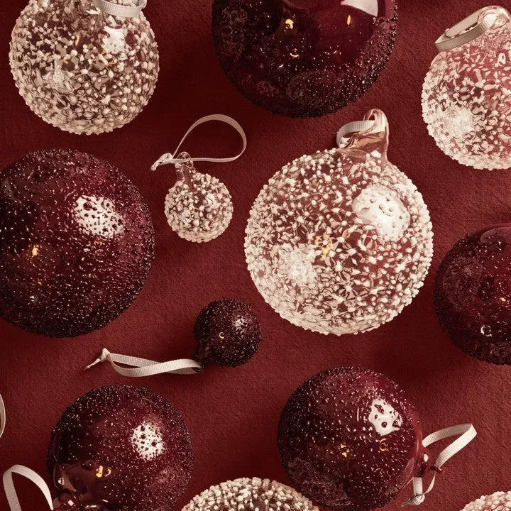 Ferm Living Flurry Glass Baubles - Set of 3