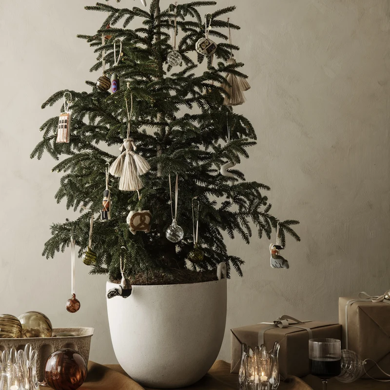 Ferm Living Speckle Pot - Large - Off - White