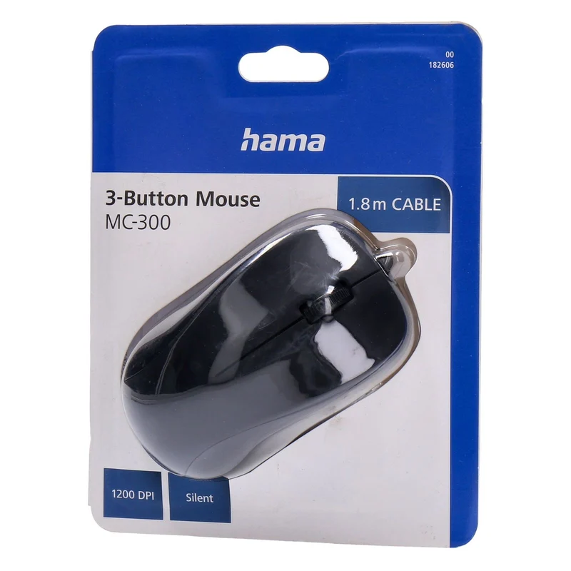 Hama MC-300 Maus Büro rechts USB Typ-A Optisch 1200 DPI