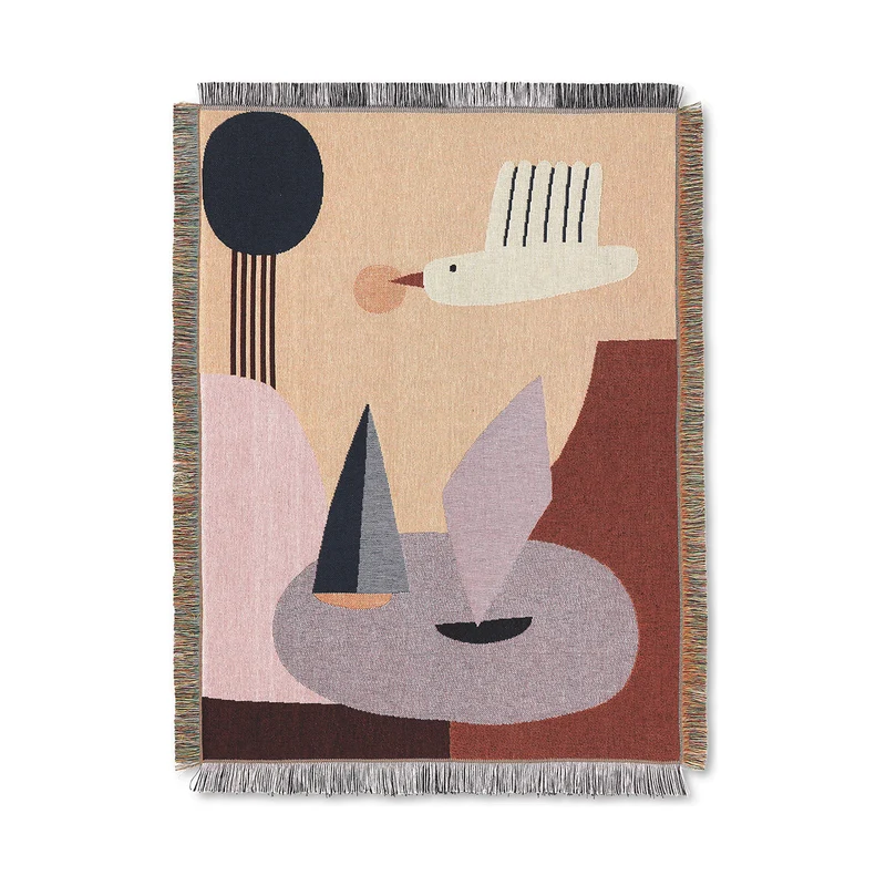 Ferm Living Bird Tapestry Blanket