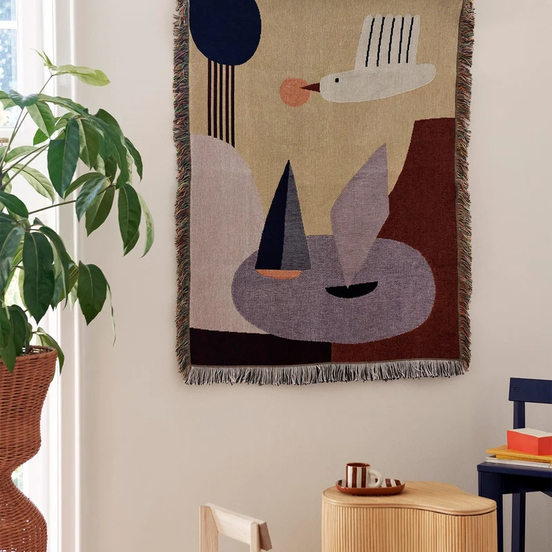 Ferm Living Bird Tapestry Blanket