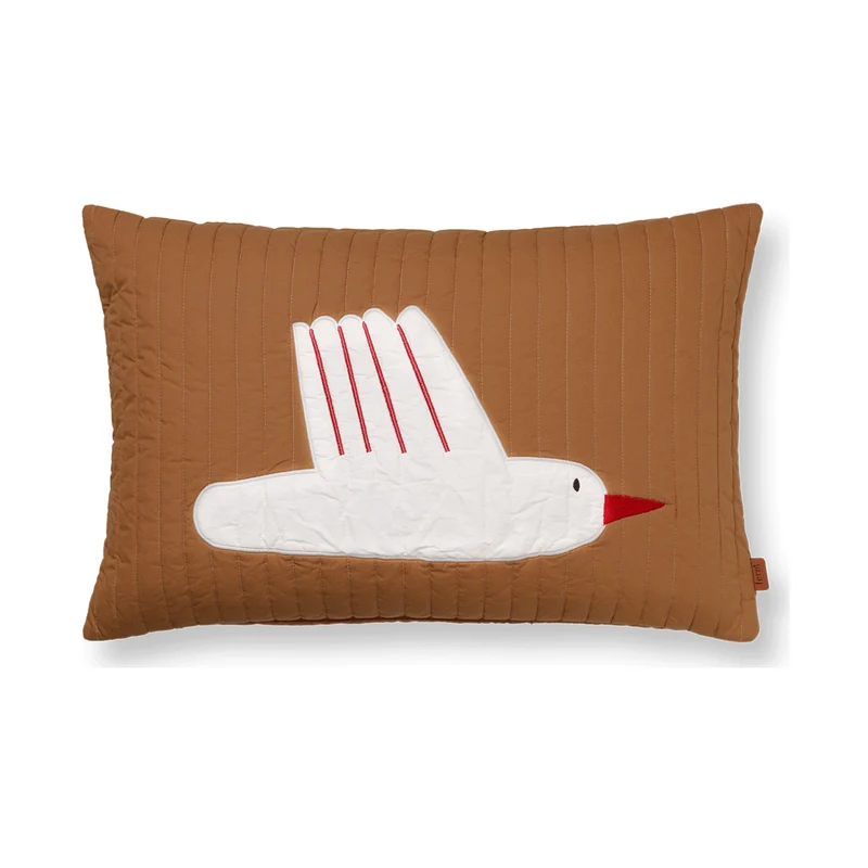Ferm Living Bird Quilted Cushion Rectangular