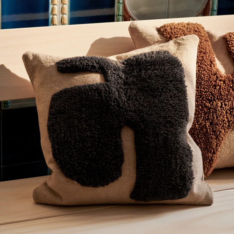 Ferm Living Lay Cushion - Sand/Off-white