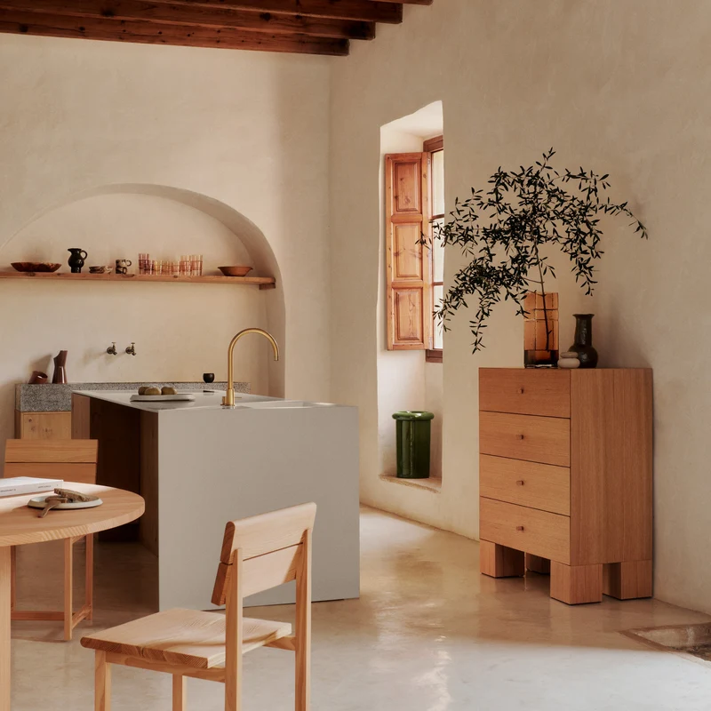 Ferm Living Kuben Drawers 1x4