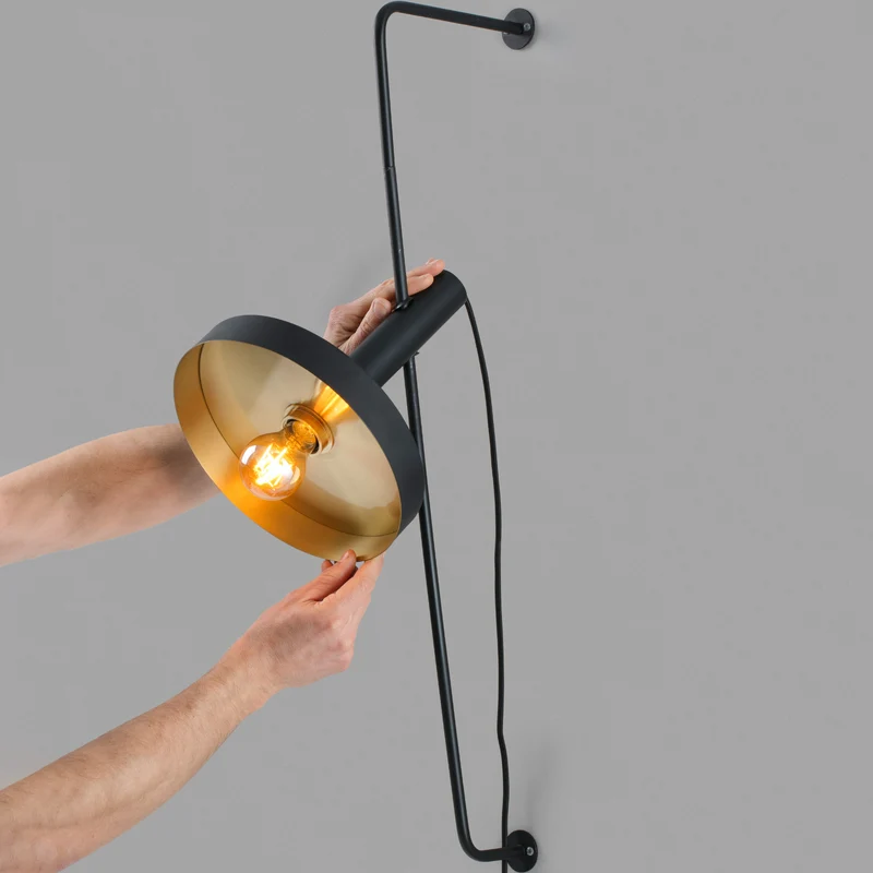 Faro Whizz Golden Wall Lamp