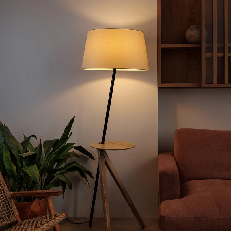 Faro Treewood Tray Tree Floor Lamp