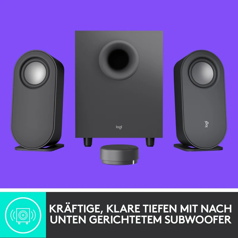 Logitech Z407 Bluetooth computer speakers with subwoofer and wireless control 40 W Graphit 2.1