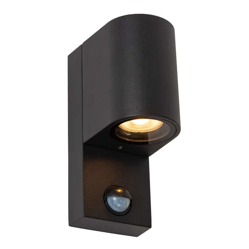 Lucide Zaro Outdoor Wall Light with Full-Range Sensor