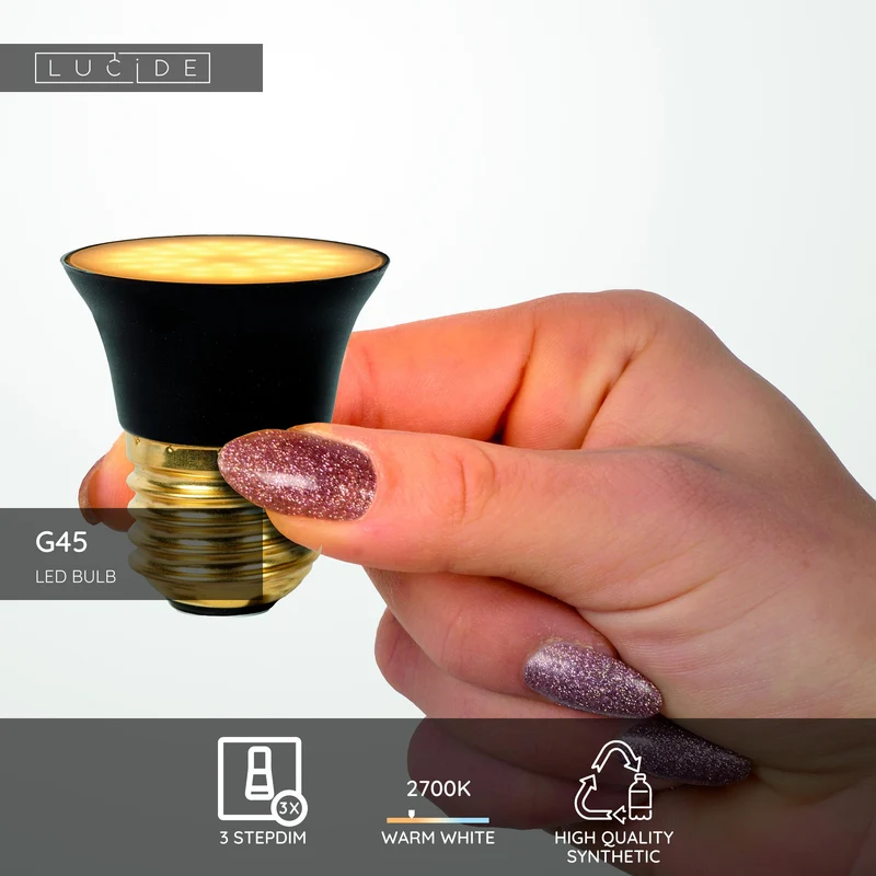 Lucide LED Bulb E27 G45 - 450lm 2700K - Dimmable