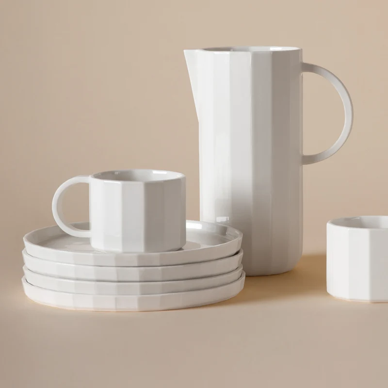 Schneid Facet Porcelain Plate
