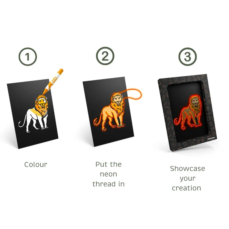 Kidywolf Kidyneon Illuminated Drawing Kit