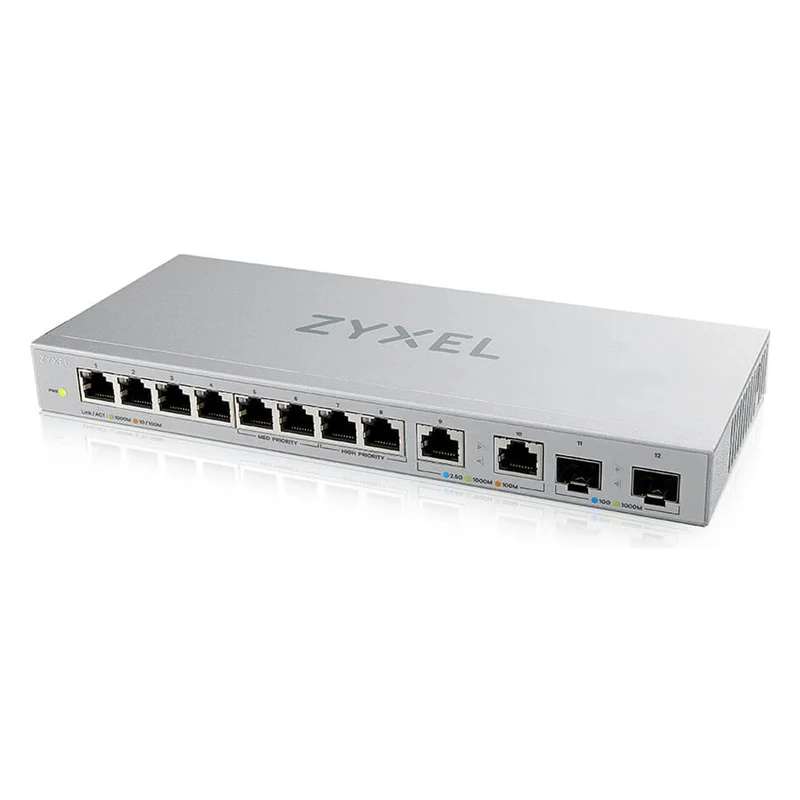 Zyxel XGS1010-12-ZZ0102F Netzwerk-Switch Unmanaged Gigabit Ethernet (10/100/1000) Grau