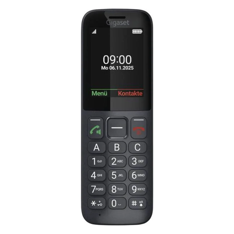 Gigaset Comfort 600 SIM 6,1 cm (2.4) 118 g Schwarz, Grau