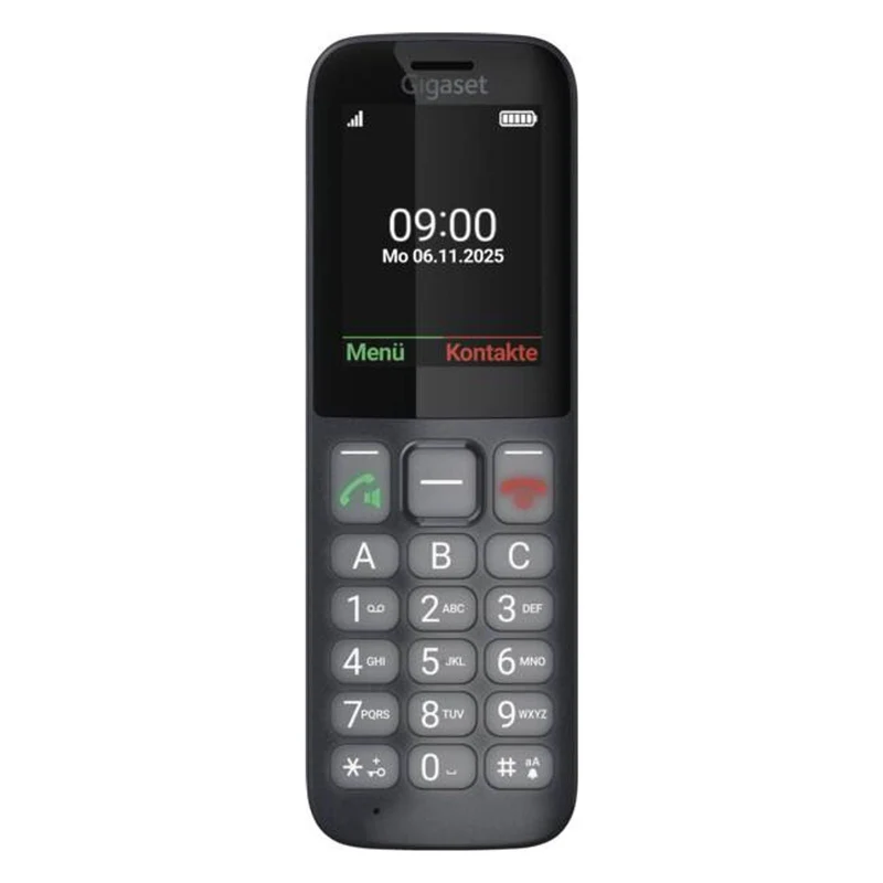 Gigaset Comfort 600 SIM 6,1 cm (2.4) 118 g Schwarz, Grau
