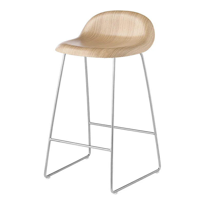 Gubi 3D Counter Stool Un-Upholstered