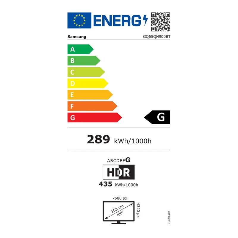 Samsung GQ65QN900B Neo QLED TV 65" (163cm) 8K Smart-TV
