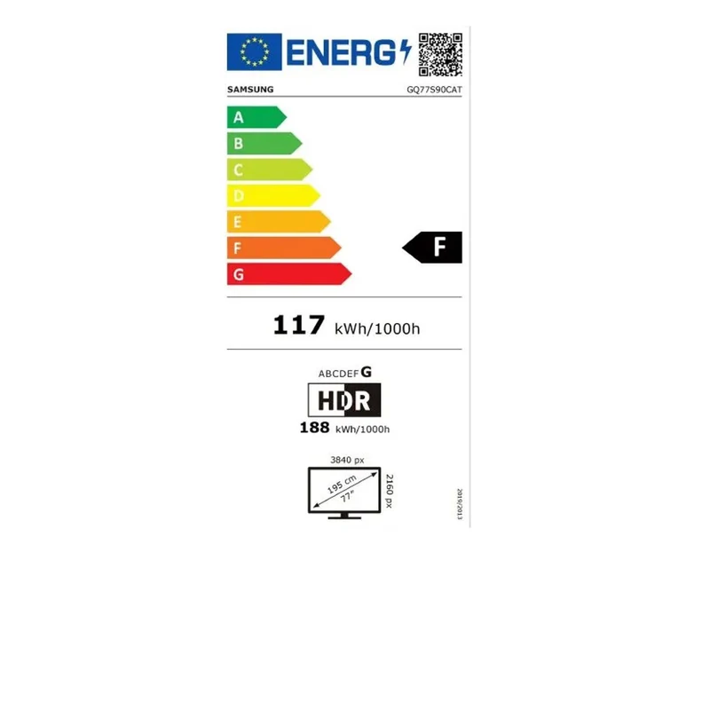 Samsung GQ77S90CAT 77 Zoll (195,6 cm) 4K Ultra HD OLED Smart-TV WLAN Schwarz