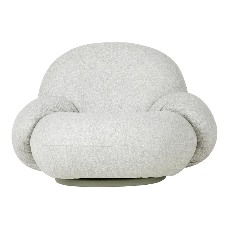 Gubi Pacha Outdoor Swivel Lounge Chair with Armrest