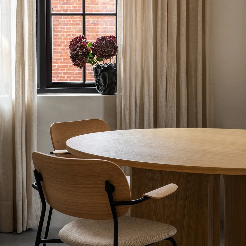 Audo Copenhagen Co Dining Chair Upholstered Seat with Armrests