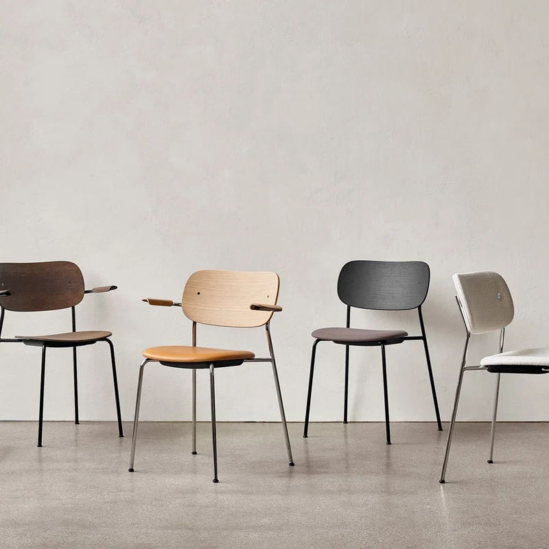 Audo Copenhagen Co Dining Chair Upholstered Seat with Armrests