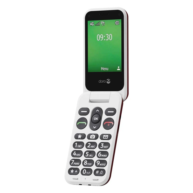 Doro Leva E30 7,11 cm (2.8) 142,7 g Rot, Weiß Funktionstelefon