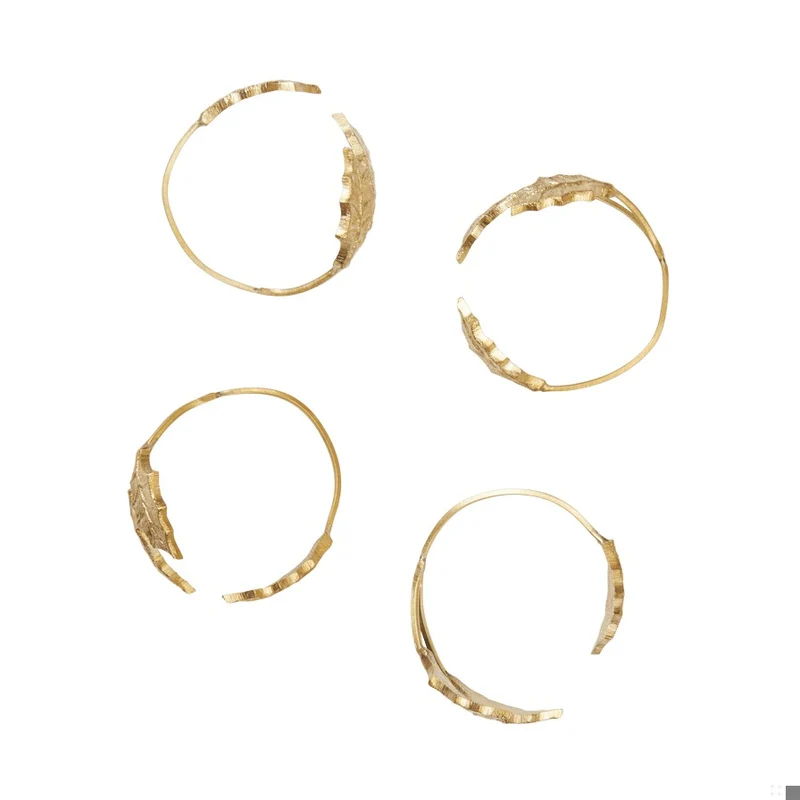 Ferm Living Holly Leaf Napkin Rings - Set of 4