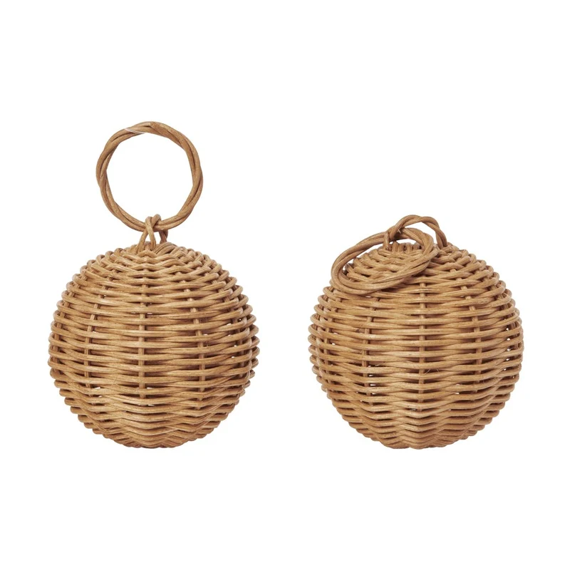 Ferm Living Braided Baubles - Set of 2