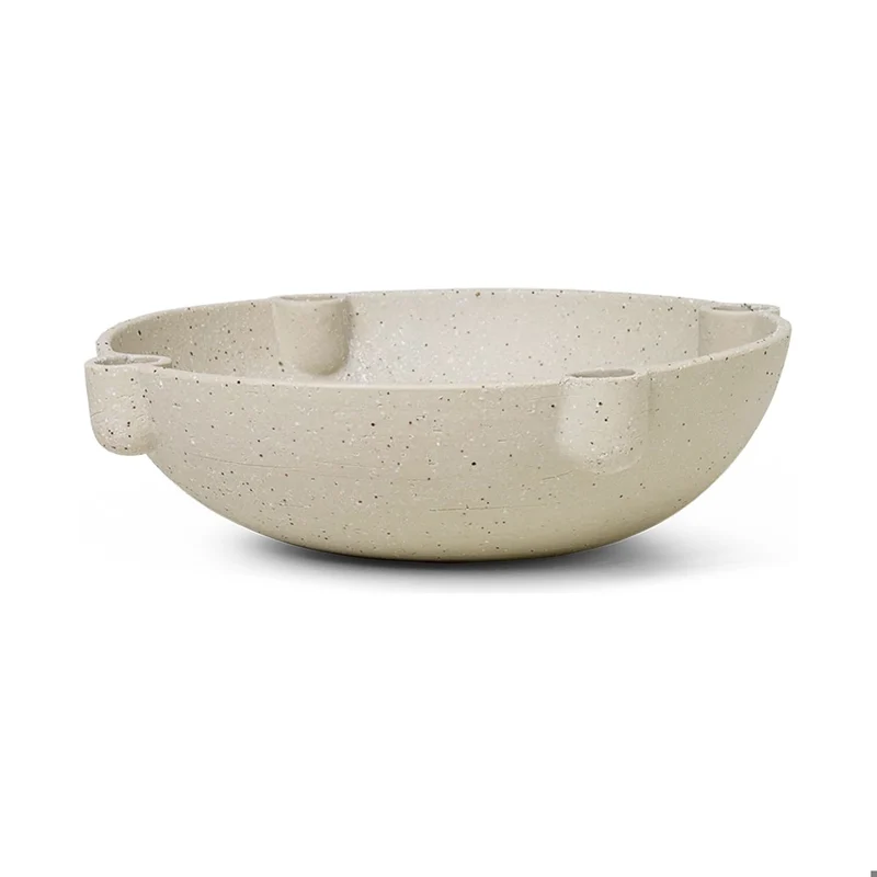 Ferm Living Bowl Candle Holder - Large - Ceramic