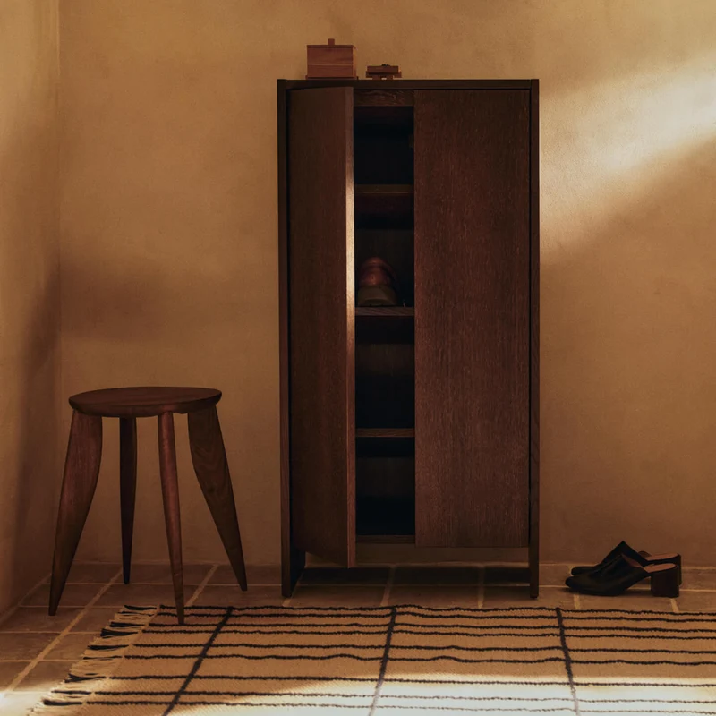 Ferm Living Parcel Hallway Cabinet (H110 / Dark Stained Oak) - Second Chance