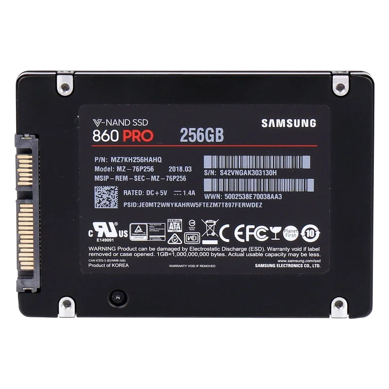 Samsung 860 PRO int. 2,5" SSD 256GB