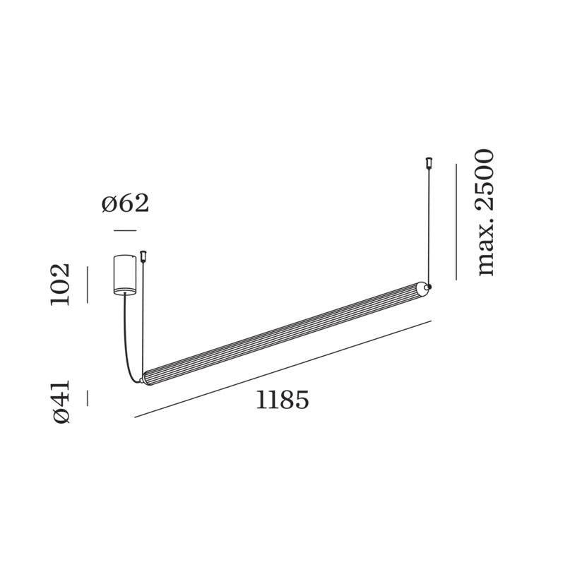 Wever & Ducré Flyra Horizontal Pendant Lamp