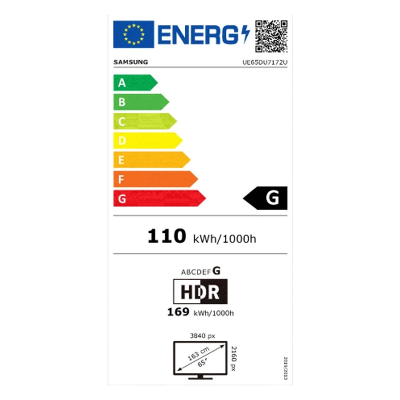 Samsung UE65DU7172U 65" (165,1cm) 4K Ultra HD Smart-TV WLAN Schwarz