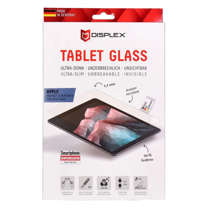 DISPLEX Tablet Panzerglas Apple iPad 7/8/9 Gen10,5 Air (3 Gen.)