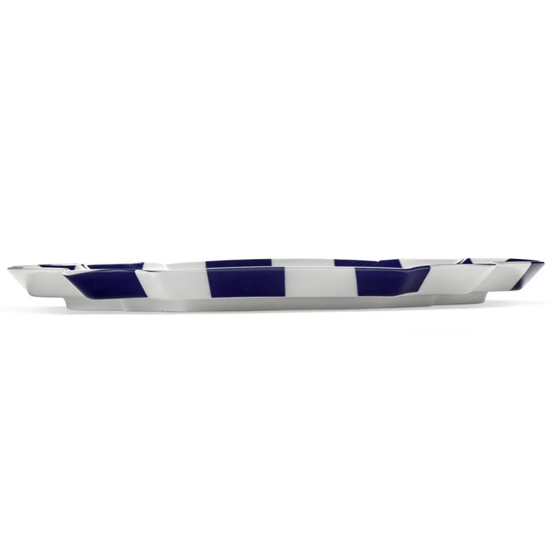 Serax Les Objets Mouleversants White Blue Serving Plate