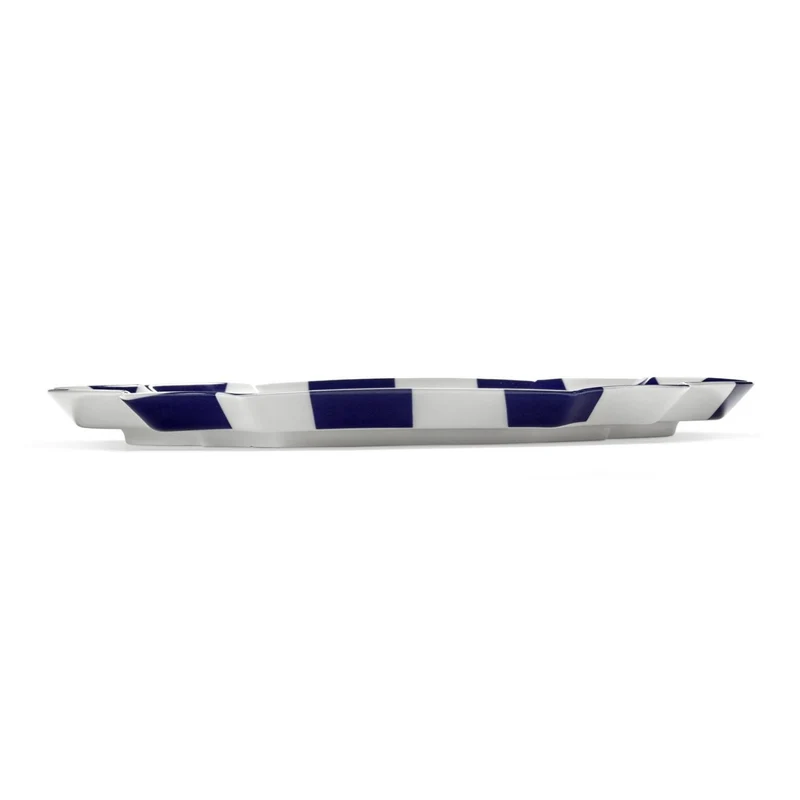 Serax Les Objets Mouleversants White Blue Serving Plate