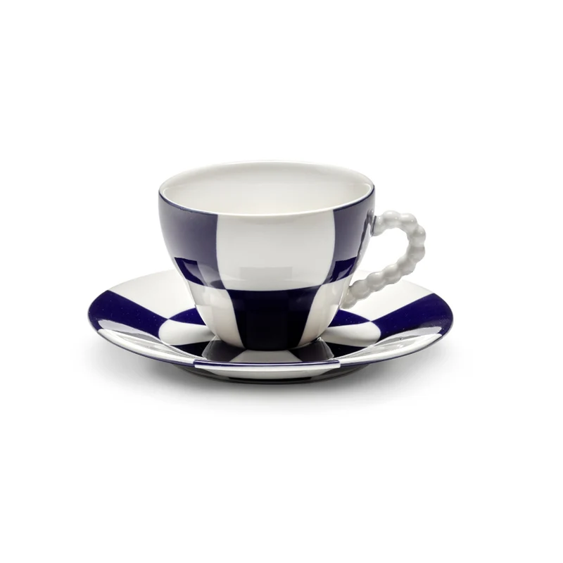 Serax Fête des Bêtes Cup + Saucer Blue
