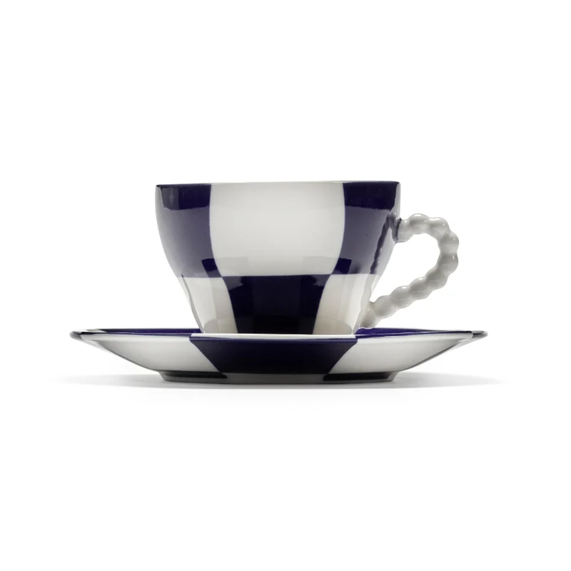 Serax Fête des Bêtes Cup + Saucer Blue