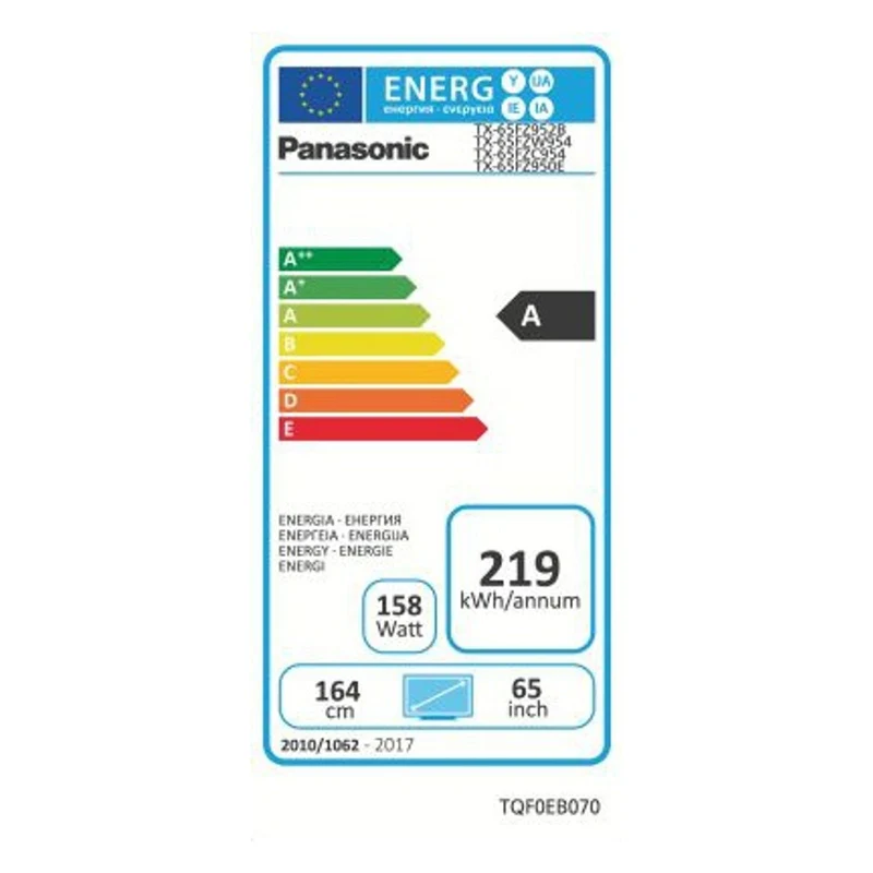 Panasonic TX-65FZW954 Pro 65 Zoll OLED 4K TV anthrazit-metalic