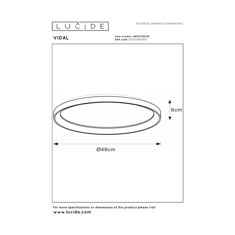 Lucide Vidal Ceiling Light