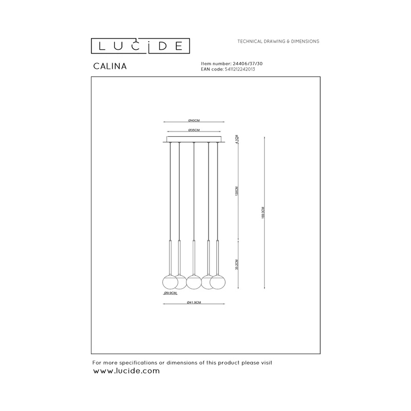 Lucide Calina Pendant Lamp