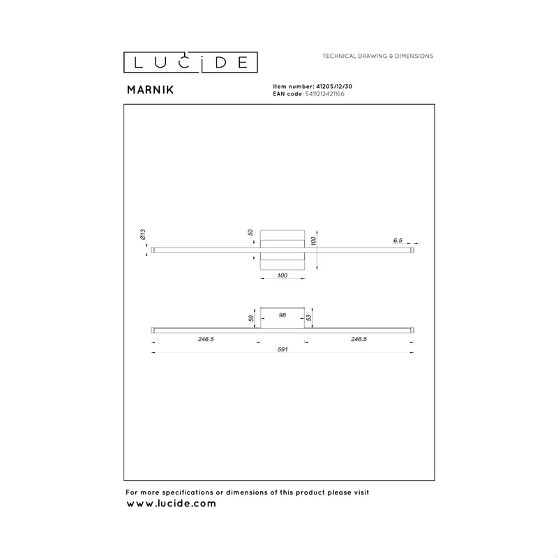 Lucide Marnik Wall Lamp