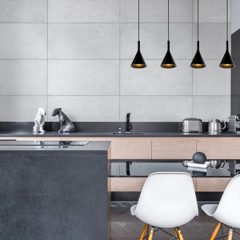 Lucide Gipsy 4-Light Pendant Lamp Black