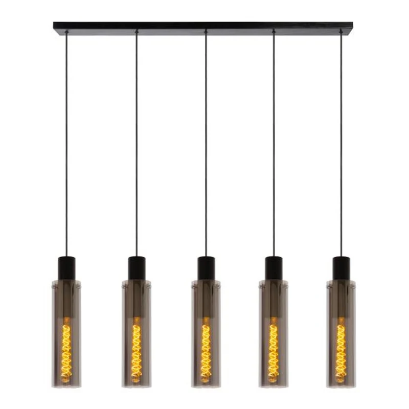 Lucide Orlando 5-Light Pendant Lamp Smoke