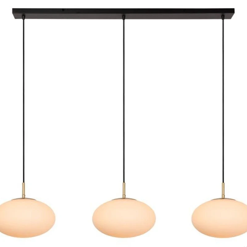 Lucide Elysee 3-Light Pendant Lamp Opal