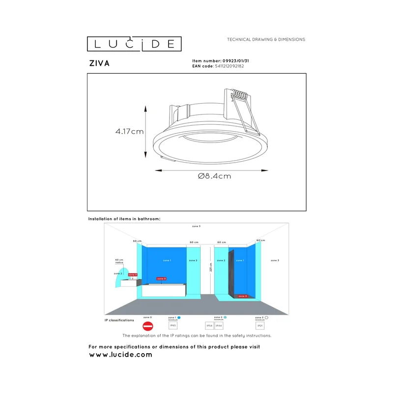 Lucide Ziva Recessed Spot