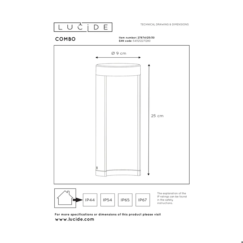 Lucide Combo Bollard Lamp